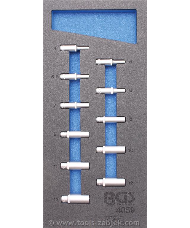 1/3 Garnitura nasadnih ključeva (1/4), 11-dijelna BGS TECHNIC