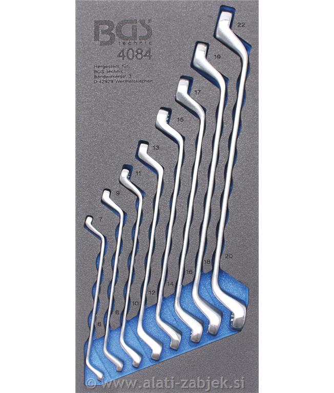 1/3 Garnitura svijenih okastih ključeva,8-dijelna BGS TECHNIC