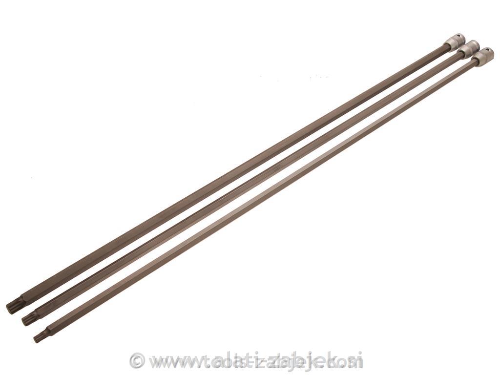 3-dijelni 1/2" set produženiih držača bitova, 800 mm BGS TECHNIC