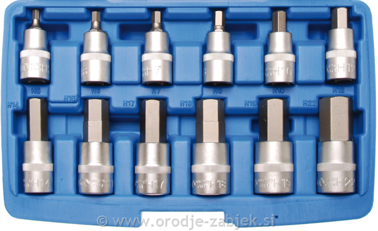 Set bit nasadnih ključeva 1/2" 5 - 22 mm BGS TECHNIC