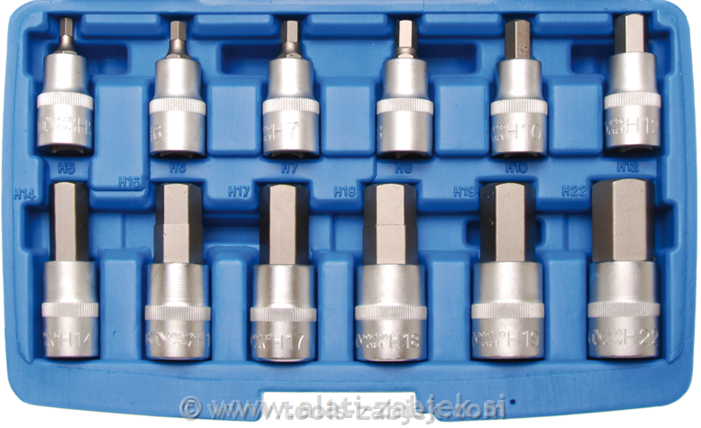 Set bit nasadnih ključeva 1/2" 5 - 22 mm BGS TECHNIC