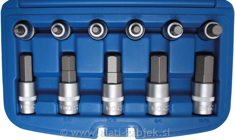 Set bit nasadnih ključeva 1/2" BGS TECHNIC