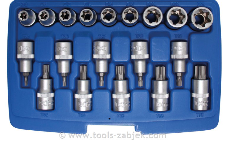 19-dijelni set nasadnih bit ključeva TORX 1/2" 12.5 mm BGS TECHNIC