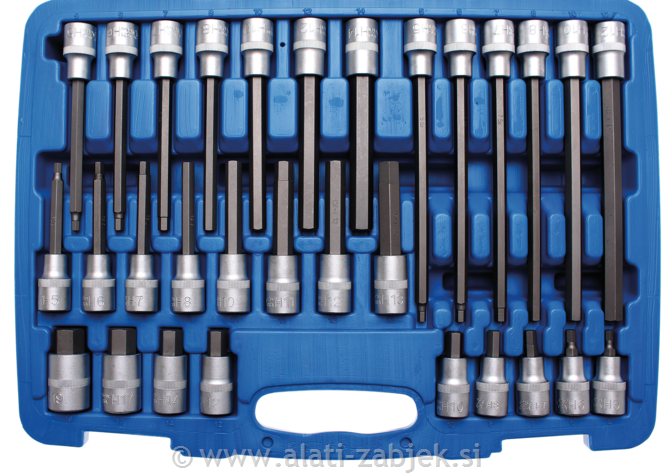 30-dijelni set bit nasadnih ključeva 1/2" 12,5 mm BGS TECHNIC