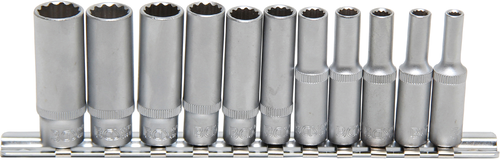 11-dijelni set dugih nasadnih ključeva 12-kutni 1/4" 4-13 mm BGS TECHNIC