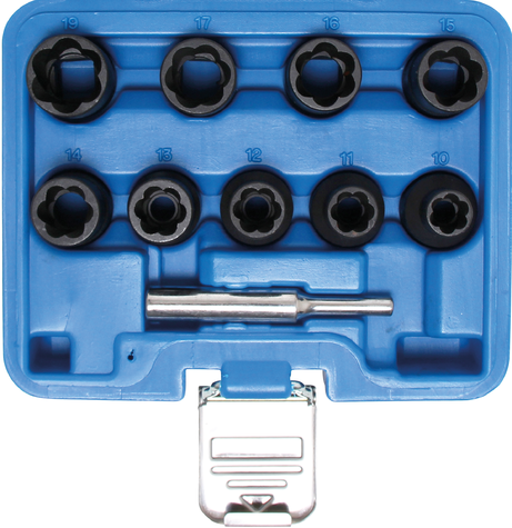 10-dijelni set ključeva 1/2", 10-19 mm za oštećene vijke i matice BGS TECHNIC