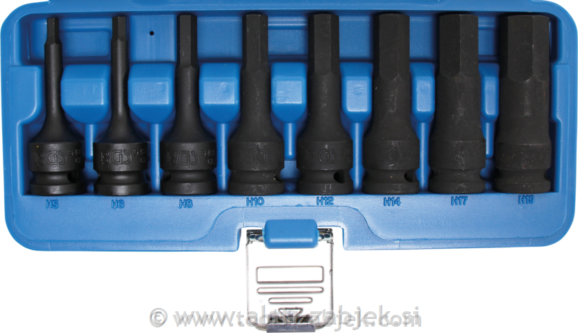 8-dijelni set imbus nasadnih ključeva 1/2" 5 - 19 mm BGS TECHNIC