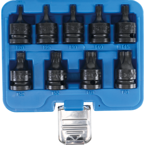 9-dijelni set nasadnih ključeva TORX 1/2", T20 - T70 BGS TECHNIC