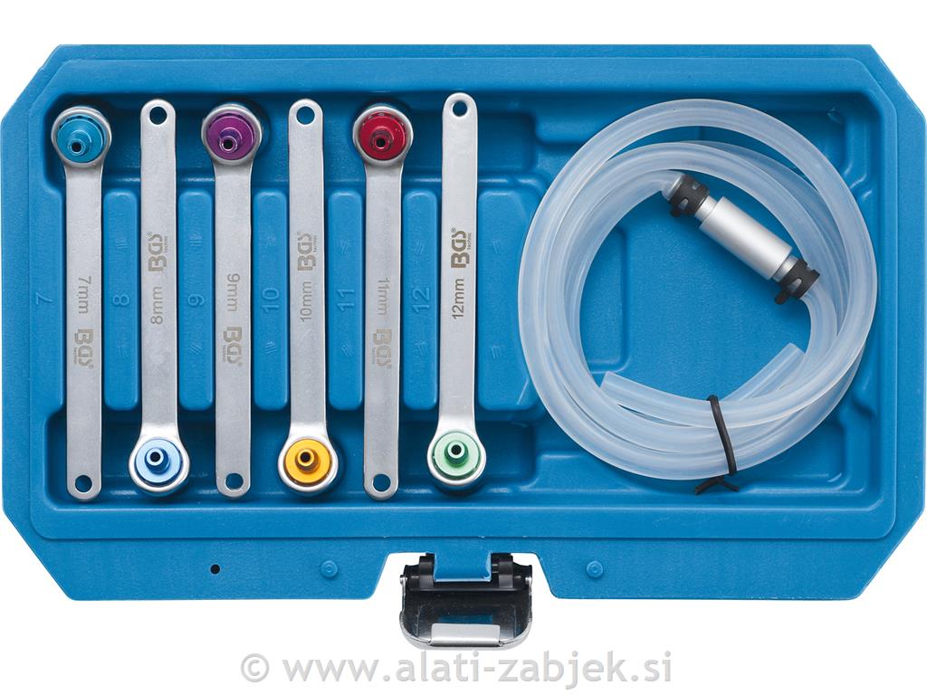 7-dijelni set ključeva kočionog ventila7 - 8 - 9 - 10 - 11 - 12 mm BGS TECHNIC