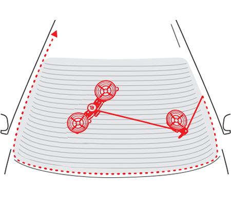 Profesionalni alat za uklanjanje vjetrobranskog stakla BGS TECHNIC