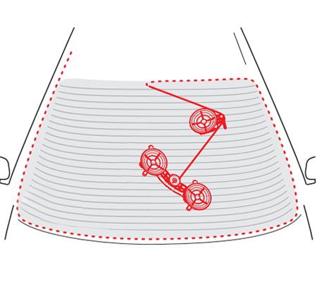 Profesionalni alat za uklanjanje vjetrobranskog stakla BGS TECHNIC