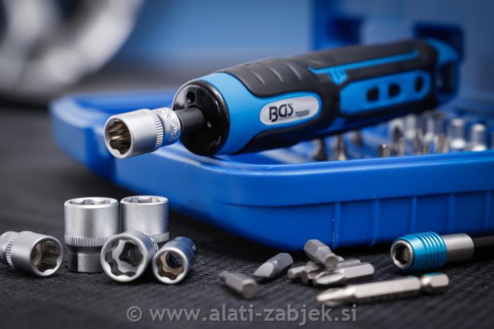 Baterijski odvijač s nastavcima, 41 kom. BGS TECHNIC