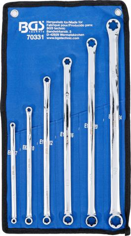 Set dvostrukih okastih ključeva E-tip BGS TECHNIC