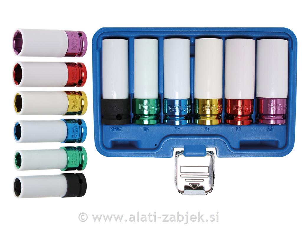 6-dijelni set nasadnih ključeva 15 mm- 22 mm BGS TECHNIC