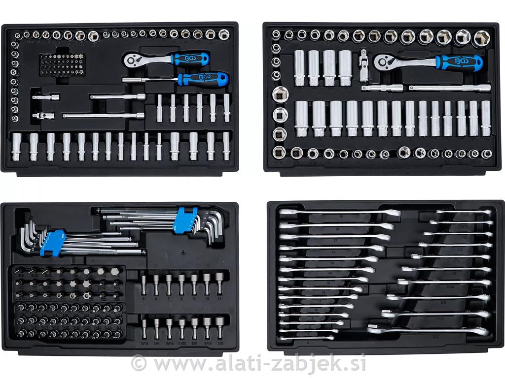 Set šesterokutnih utičnih ključeva metričke i inčne BGS TECHNIC