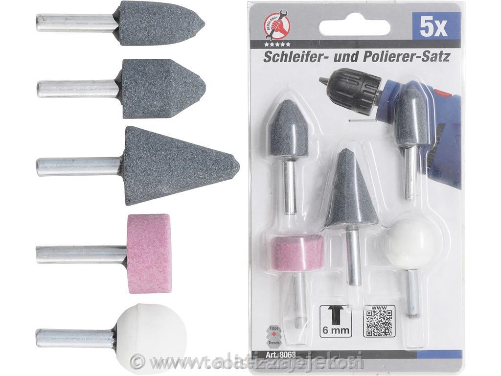 Set brusnih kamenčića 5-dijelni BGS TECHNIC