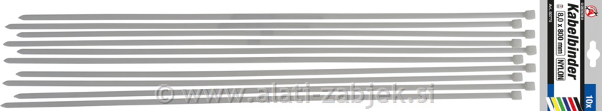 10-dijelni set vezica 8.0 x 800 mm BGS TECHNIC