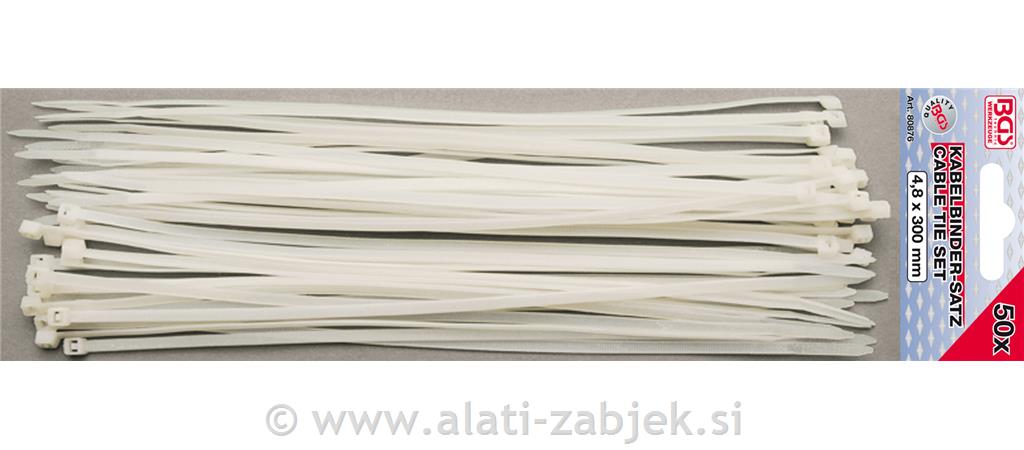 50-dijelni set vezica 4,8 x 300 mm BGS TECHNIC