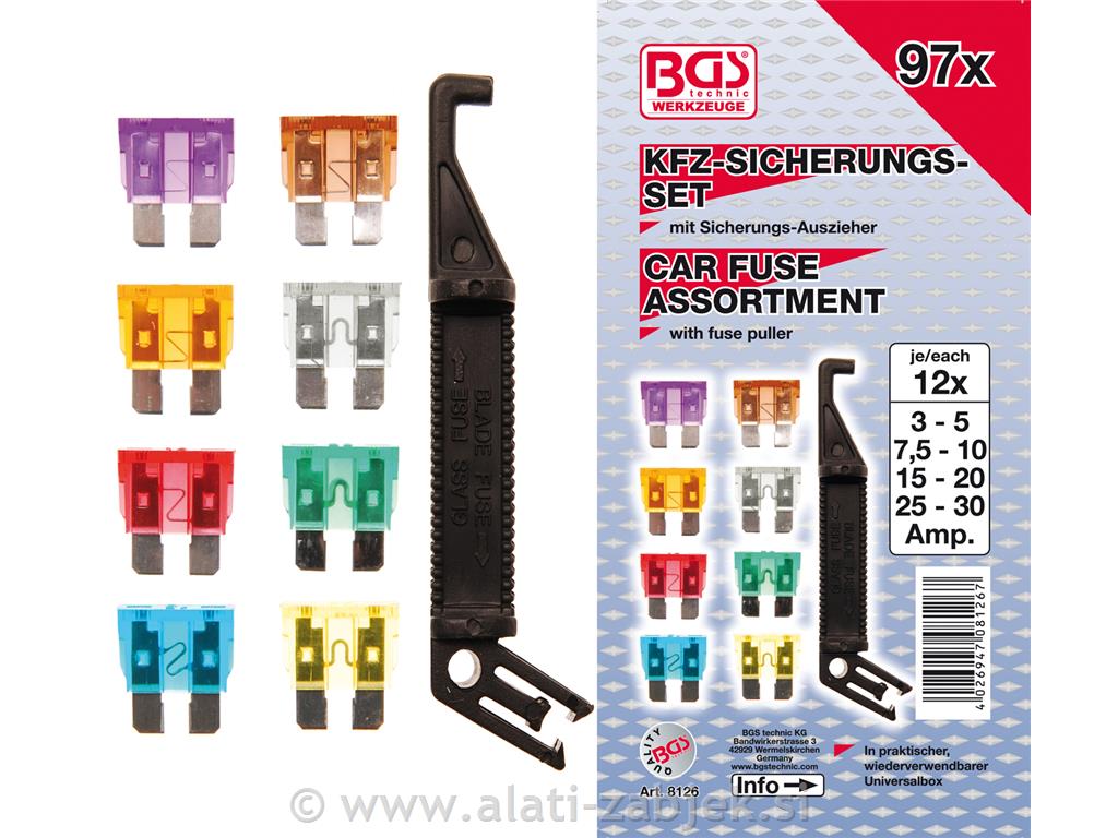 Set automobilskih osigurača BGS TECHNIC