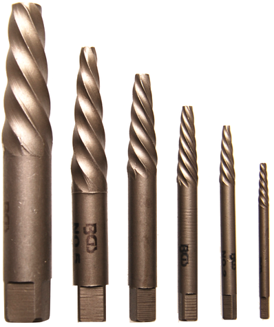 6-dijelni komplet za uklanjanje oštećenih vijaka BGS TECHNIC