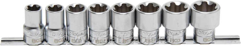 8-dijelni set nasadnih ključeva Torx Plus 1/2", 18EP - 32EP BGS TECHNIC