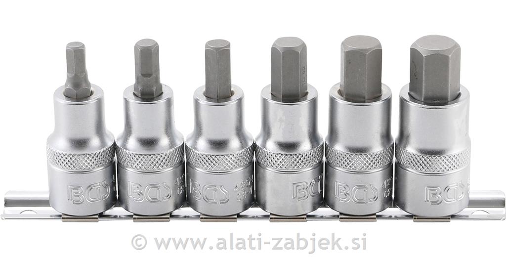 Set 6-kutnih držača bitova 1/2" BGS TECHNIC