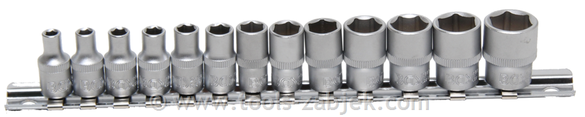 13-dijelni set nasadnih ključeva 1/4“ 4- 14 mm BGS TECHNIC