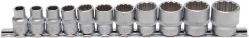 11-dijelni set 12-kutnih colnih nasadnihključeva 3/8" BGS TECHNIC