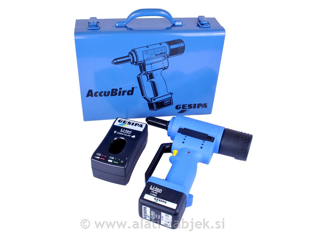 Baterijski zakivač AccuBird 14.4V/1.3Ah 