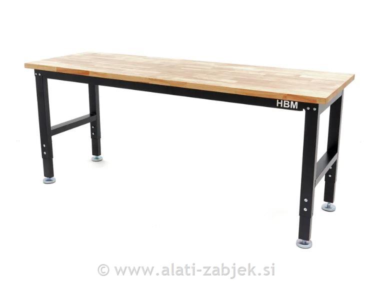 Radni stol s pločom od punog drva HB