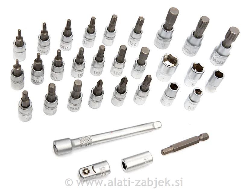 Moment ključ s nastavcima 2–20 Nm HBN