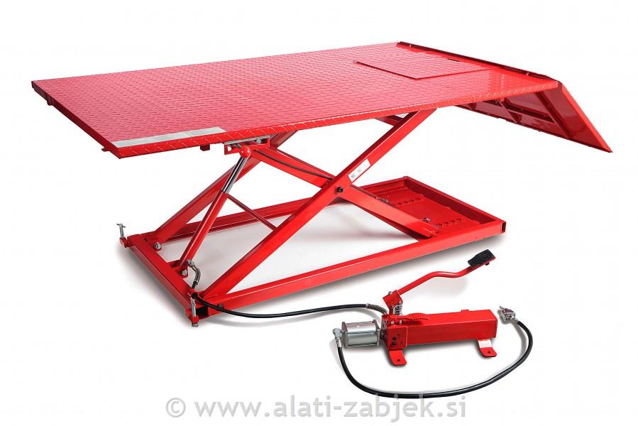 Pnevmatska dvižna miza za motor 400 - rdeča HB
