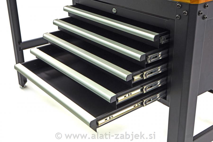 Radni stol s ladicom - CRNI 