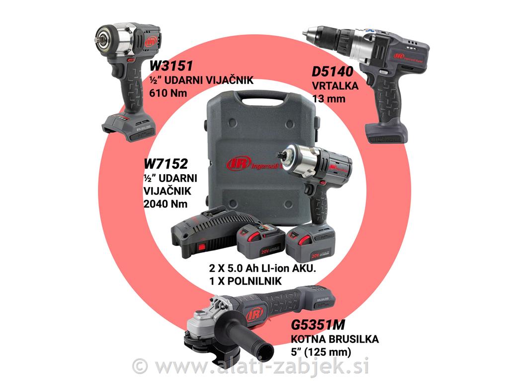 Komplet akumulatorskog alata "mechanic" INGERSOLL RAND