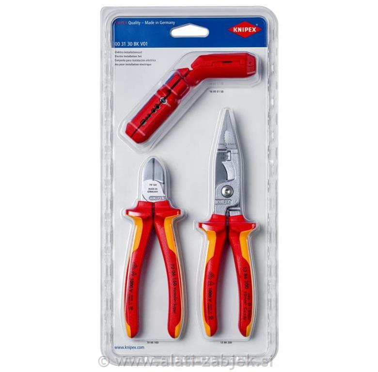 3- dijelni set alata za električare KNIPEX