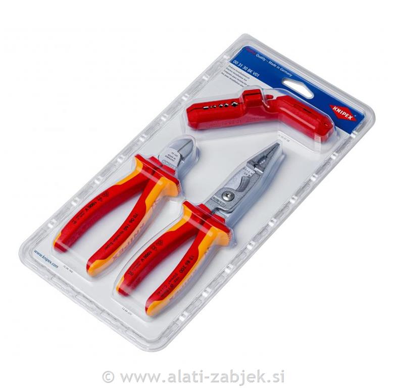 3- dijelni set alata za električare KNIPEX