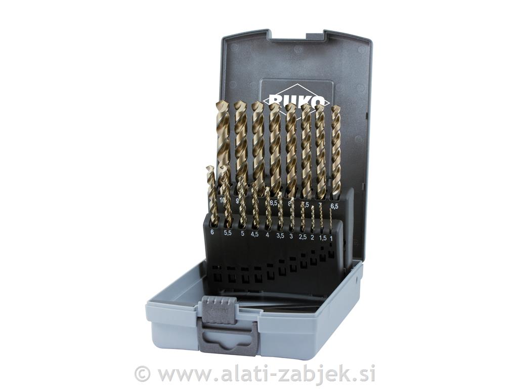 Set spiralnih svrdala 1-10/0,5 mm RUKO