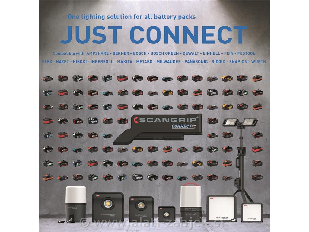 Ročna delovna iskalna luč s 600 lumni MULTILIGHT SEARCH CONNECT SCANGRIP