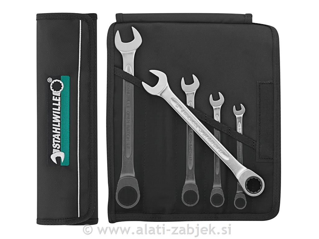 5- Delni set obročno-viličastih ključev z ragljo STAHLWILLE
