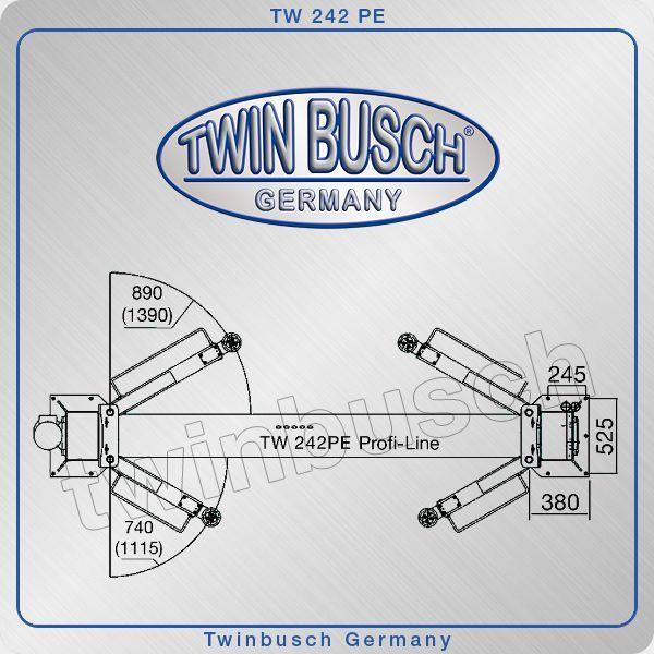 Elektro-hidraulična dvostupna dizalica 4,2T TWIN BUSCH