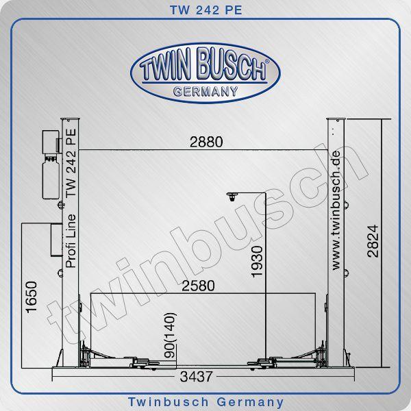 Elektro-hidraulična dvostupna dizalica 4,2T TWIN BUSCH
