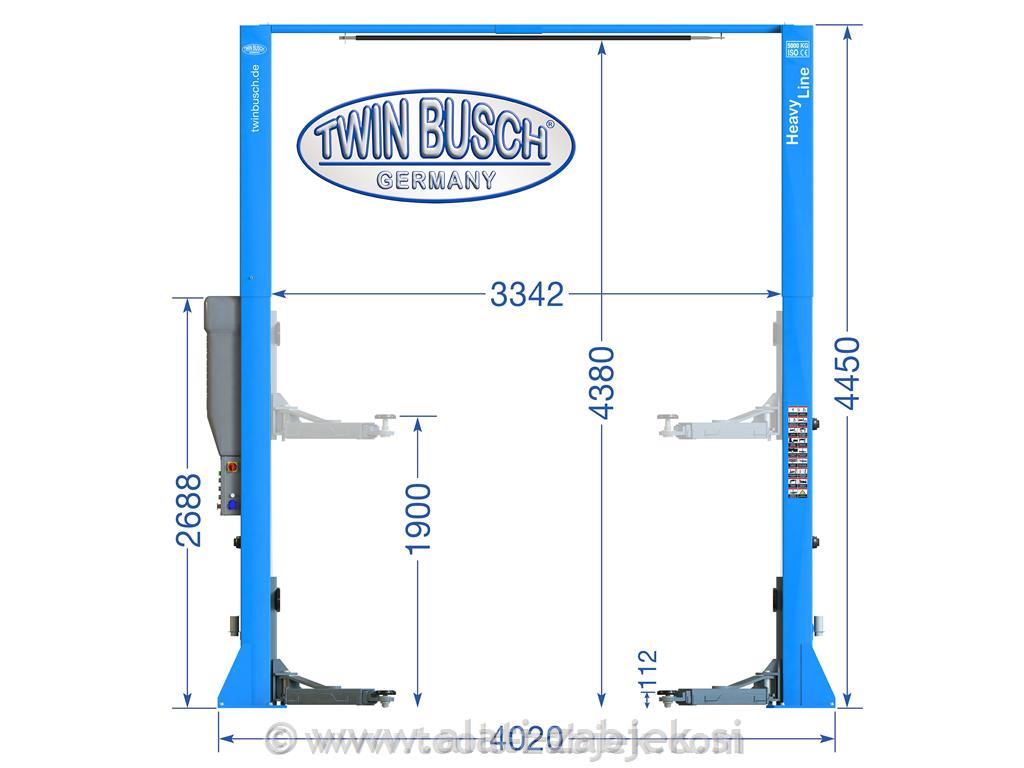 Elektro-hidraulična dvostupna dizalica 5T TWIN BUSCH