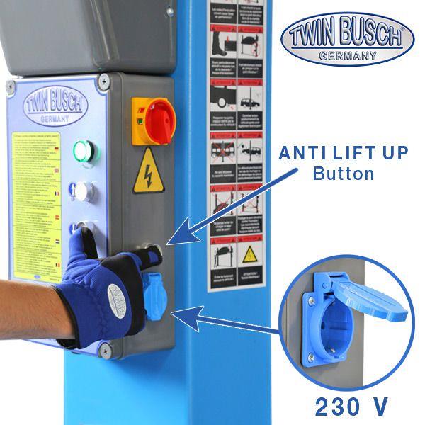 El. hidraulična dvostupna dizalica 6T sgornjim povezivanjem TWIN BUSCH