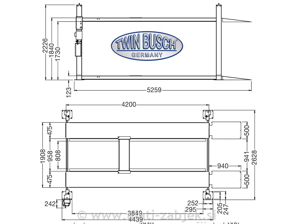 Parkirna dizalica TWIN BUSCH