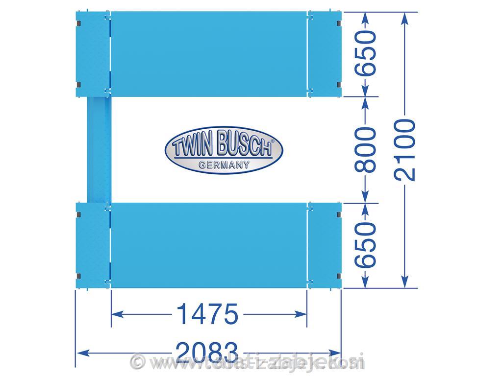 Elektro-hidraulična škarasta dizalica 3T TWIN BUSCH