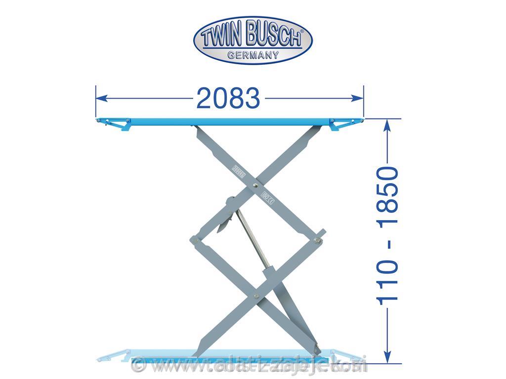Elektro-hidraulična škarasta dizalica 3T TWIN BUSCH