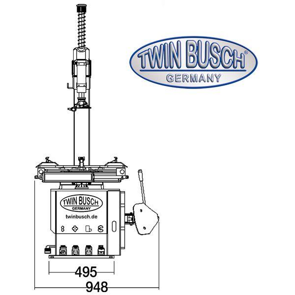 Stroj za premontažuza osobna vozila TWIN BUSCH