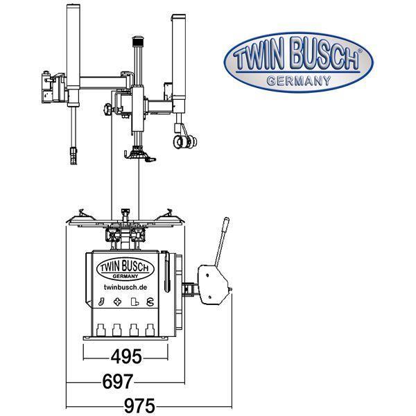 Stroj za premontažuza osobna vozila TWIN BUSCH