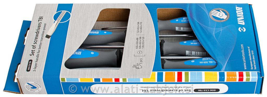 Garnitura odvijača TBI u kartonu UNIOR