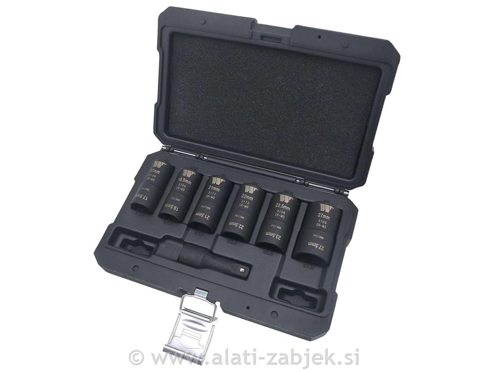 7-delni set nasadnih ključev vmesnih dimenzij WELZH